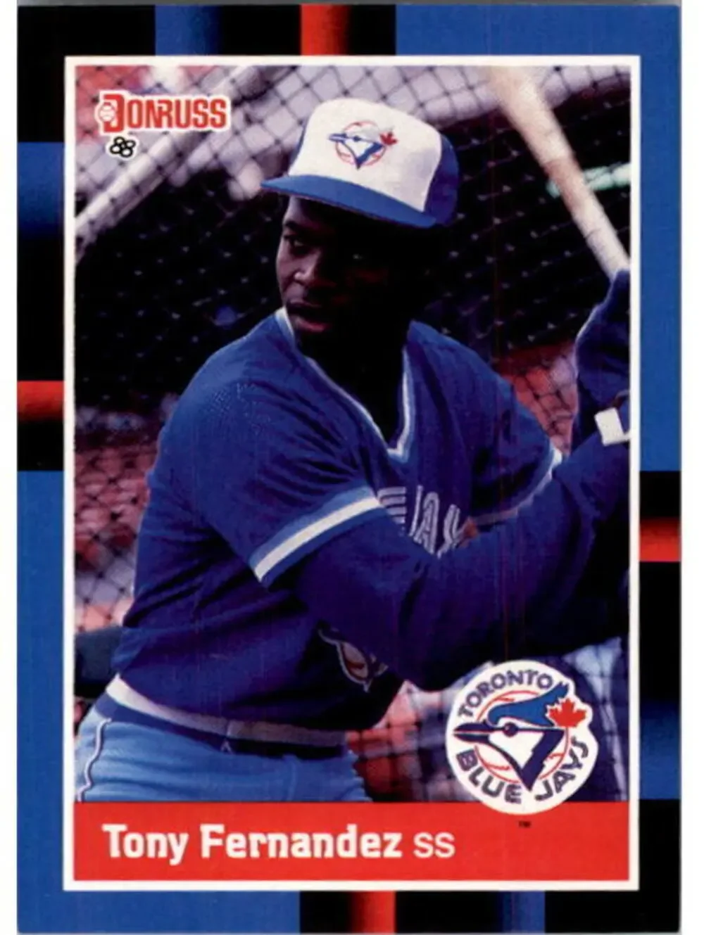 1988 Tony Fernandez Donruss Baseball Card #319